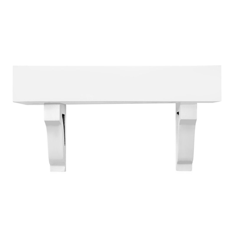 Tablettes flottantes en peuplier avec corbeaux, H 14 po x l 12 po x P 8 po