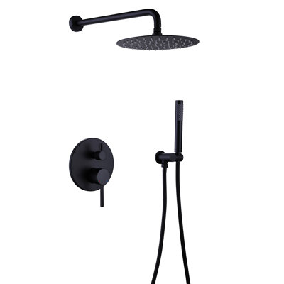 Wall Mounted Complete Shower System with Anti-Scald Pressure Balance Valve