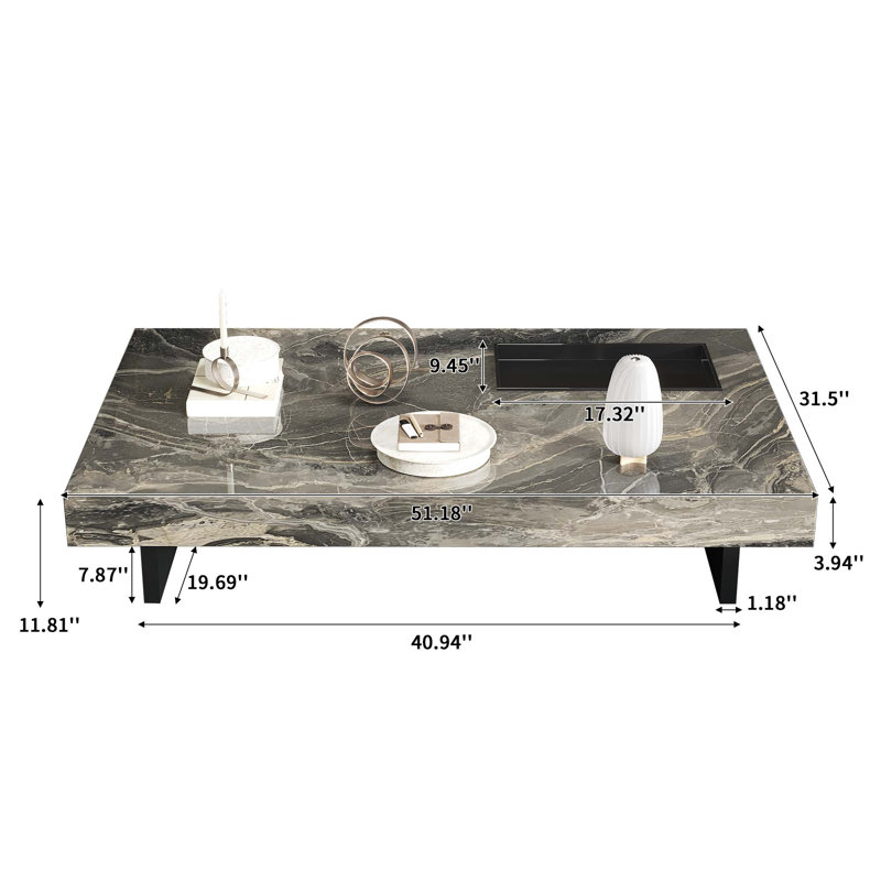 Table basse Briamarie, Grey