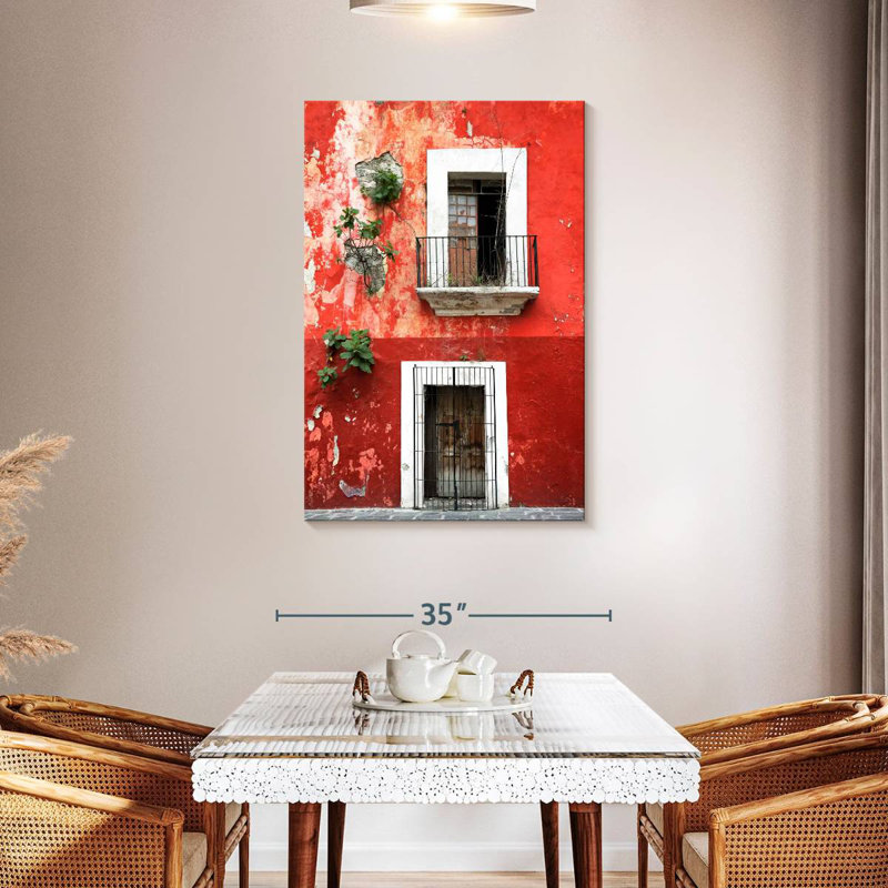 Lilie Red Facade, 45" H x 30" W