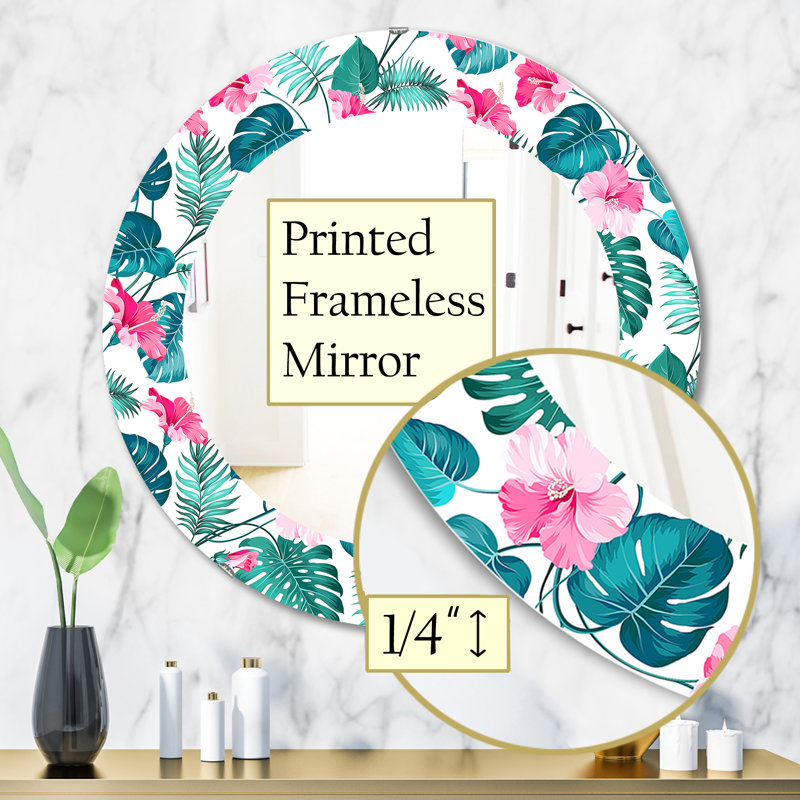 Miroir mural Tropical Mood Foliage 20, H 31,5 po x l po