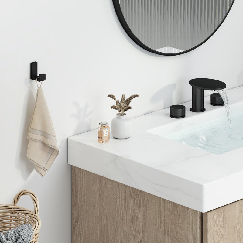 Stainless Steel Bathroom Wall Mounting Robe Hook, Matte Black