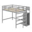 Maximiser l'espace Lit mezzanine avec garde-robe et escalier de rangement intégrés-775378546