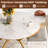Folding Dining Table 47'' Extendable Round Kitchen Table w/Drop Leaves for Home