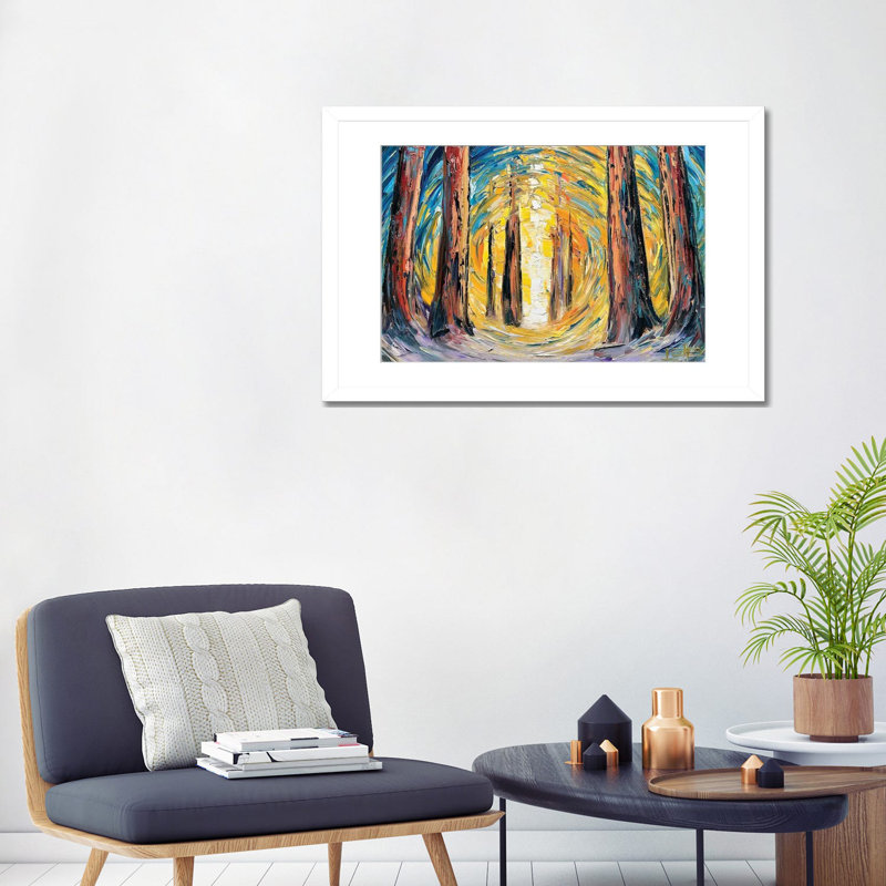 Cathédrale de lumière - reproduction d'art mural - papier d'art encadré, H 24 po x l 32 po, Blanc