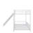 Twin Over Twin Size Metal Bunk Bed With Slide-1133128947