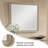 48"Leanna Collection Ribbed‑Wood Frame Decorative Mirror