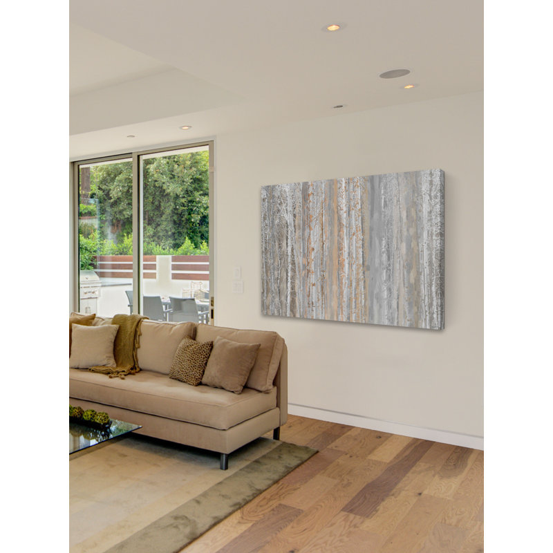 «Aspen Forest 1» par Art Collective, reproduction sur toile tendue sur bois, H 20 po x l 30 po x 1,5 po