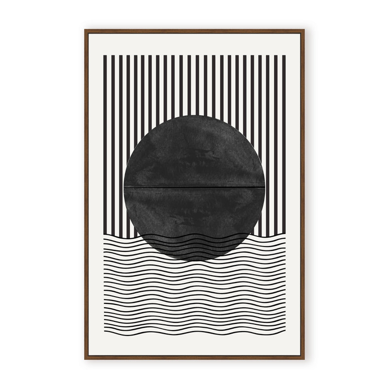 BaB No10. Print by The Miuus Studio, 48" H x 32" W x 1.125" D, Black, Framed Matted Print