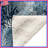 Blue Floral Pattern Blankets-128572038
