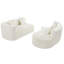 Canapé modulaire de 132 po au design incurvé moderne, canapé modulaire en chenille 2 pièces avec 4 coussins, éponge moelleuse et coussin à ressorts, grand canapé modulaire en éponge-1550571562