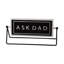 Signe en métal «ASK MOM»
