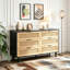 Armoire de rangement en rotin 6 tiroirs-129641040