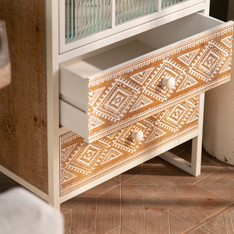 Multi-Purpose Metal and Wood Storage Cabinet