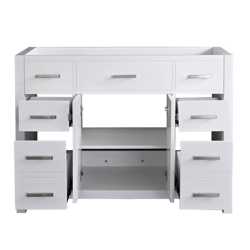 48'' Single Bathroom Vanity Base Only in White