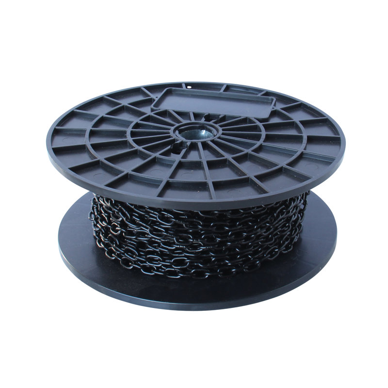 Chaîne à maillons décorative unie standard ou bris de chaîne 164 pi, Noir