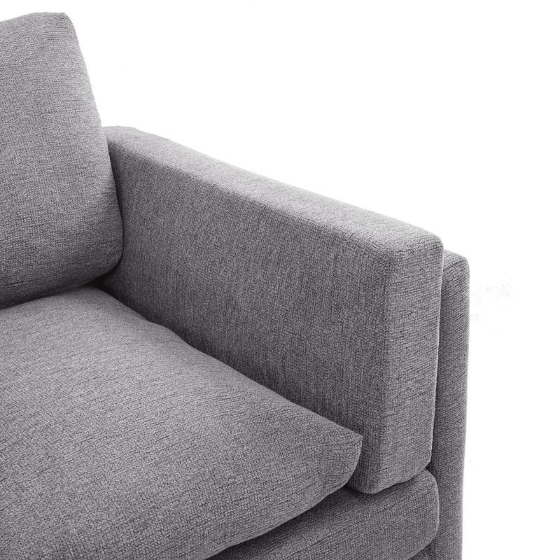 Canapés modernes et confortables, revêtement en chenille, idéal pour le salon