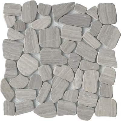 Cultura Beige 12 in. x 12 in. Honed Pebbles Floor and Wall Tile (10.0 sq. ft./Case)