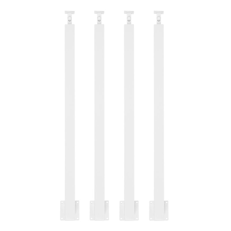 Square Stair Baluster Posts(3.15*3.15*33.46In), White