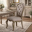 Chaise d'appoint rembourrée beige