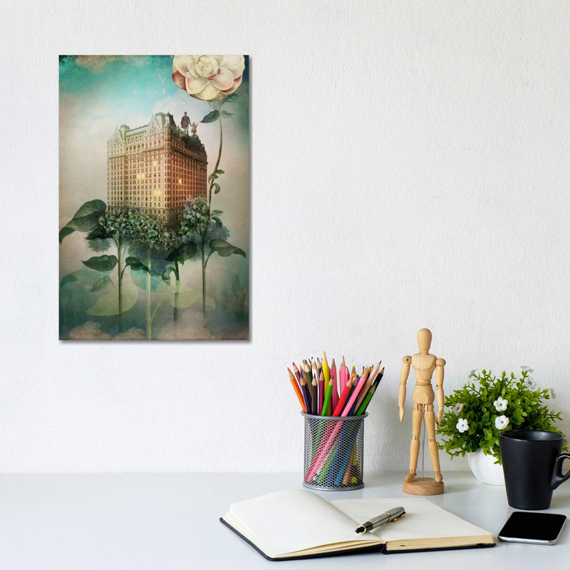 «Reach out» par Catrin Welz-Stein - reproduction d'art, H 12 po x l 8 po x P 0,75 po, Toile tendue, Pas de tapis