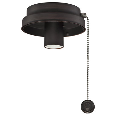  Ensemble de lumière pour profil bas avec chaîne de traction pour ventilateur de plafond