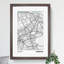Map Edinburgh UK - Picture Frame Graphic Art-62802373-62802374
