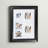Black Matte Picture Frame with Mat