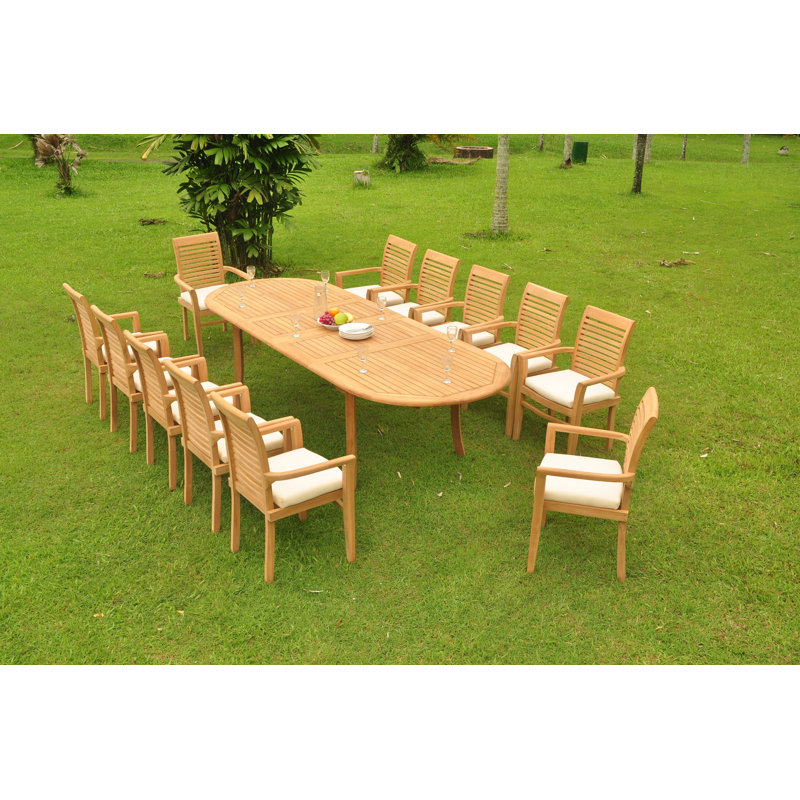 Ensemble de salle à manger Homewood, H 30,5 po x L 117 po x l 40 po, 12