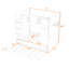Lit superposé en bois avec tablettes et lit gigogne Wooden House-34382997