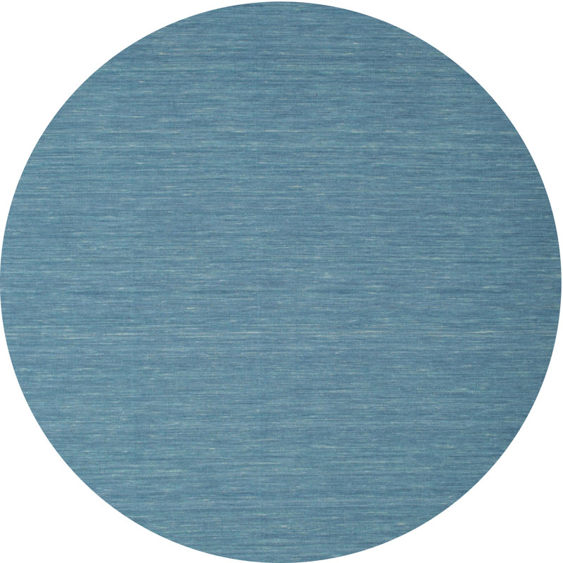 Tapis gris/bleu zone contemporaine, Rond 4 pi