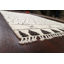 Tapis ivoire en laine noué à la main de conception unique 5 pi 7 po x 9 pi New Age