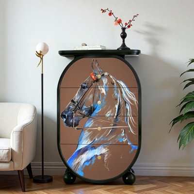 Armoire console en bois massif French French