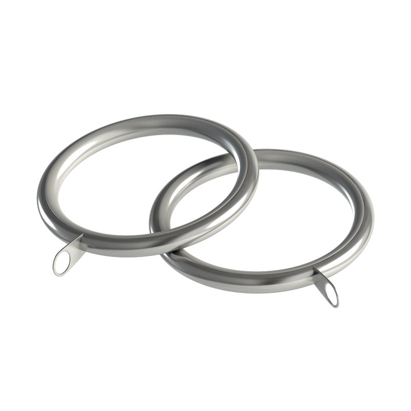 Mild Steel 4cm Curtain Rings, Silver