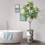Arbre artificiel avec pot à fleurs en forme de faux drapeau Magnolia (pot en pot et arbre)-104347616
