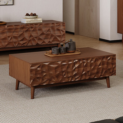 Solid wood multi-functional creative tea table