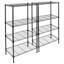 Harbour Housewares 4 Tier Adjustable Wire Shelving Units - Set of 2
