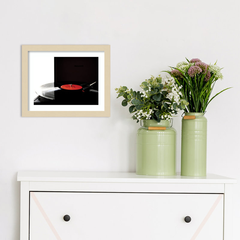 «Spin» par Alicia Ablaframed, reproduction d'art, H 11 po x l 13 po, Encadrement brun