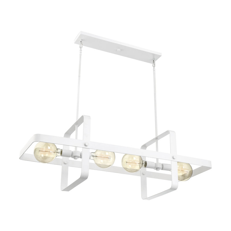 Rigby 4 - Light Kitchen Island Pendant, White