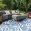 Tapis intérieur / extérieur bleu / beige Herefordshire-1862200110
