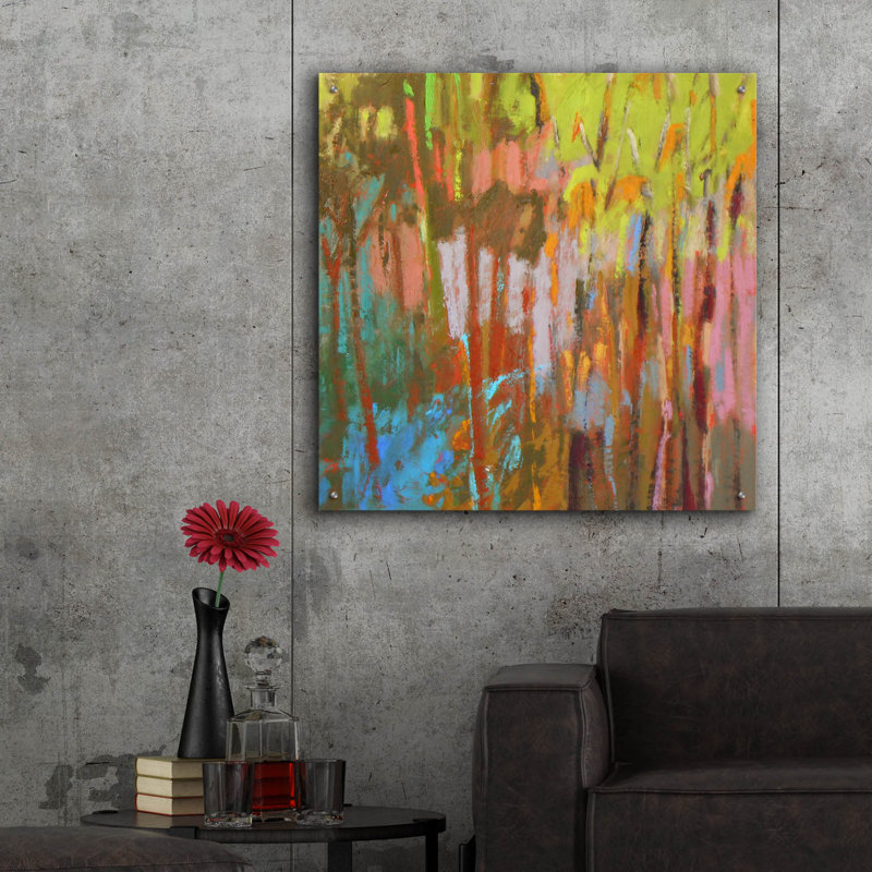 " Trees Two " by Jane Schmidt, 36" H x 36" W