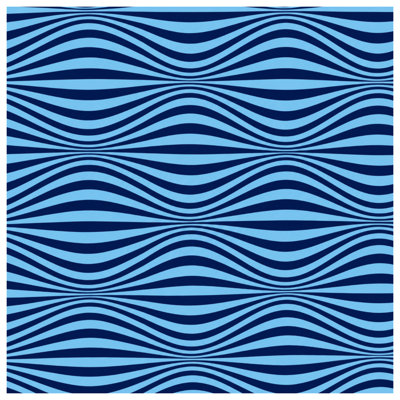 Wavy Blue Lines Blankets
