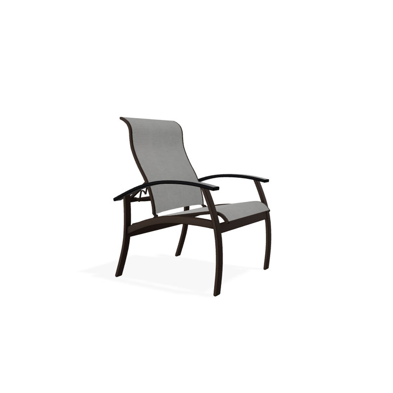 Chaise de patio Askar, Noir, Alliage Sunbrella®, Kona texturé