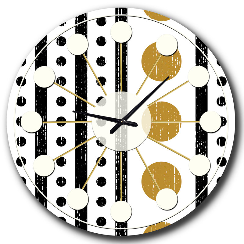 Horloge murale rétro Mid-Century, Petit