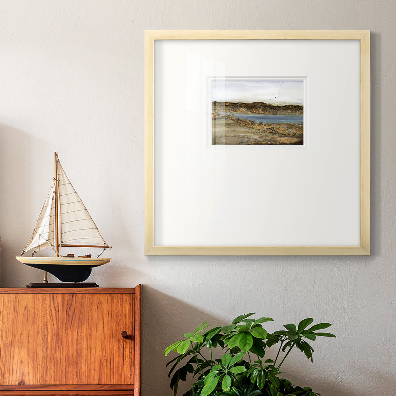 Retraite à l'intérieur, H 17 po x l 17 po x P 1,125 po, Papier avec cadre brun fermé