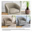 Bennett 73.1 Cm Wide Cotton Swivel Barrel Chair-1653877608