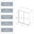 Bypass Shower Door, 50 - 54"X70", 1/4" Tempered Glass, Matte Black, Stainless Steel Handle, Explode Film, Leak-, Simple Installation Matt Glass With Nano Treatment, Leak, Easy-121166480