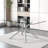 Modern Minimalist Rectangular Glass Dining Table With Sturdy Metal Legs For Various Spaces