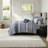 Luxurious Reversible Bedding Sets, Cotton Jacquard Navy, Full/queen Size