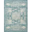 Tapis turquoise à motif géométrique Rizo-362419643